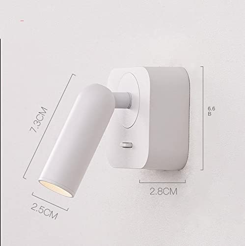 Applique murale moderne à LED noire pour lecture de chevet - 6