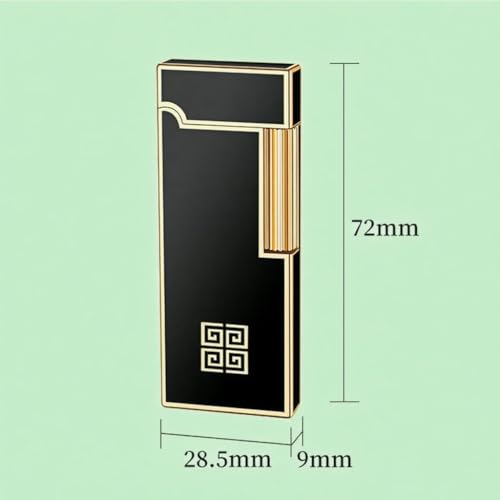 Encendedor metálico recargable de butano, diseño retro miniatura 7