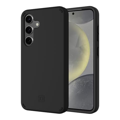 Incipio Duo Samsung Galaxy Phone Case for S24 - Samsung Galaxy S24 Android Phone Case - Superior Protection, Wirless Charge Compatibility and 12 Ft Drop Test Certified - Black Cover