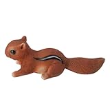 Generico Estatuilla De Simulación Ardilla - 8x2.5x2.7 Pulgadas Ligero, Material Resistente Al Desgaste, Objeto Para Animales Salvajes | Patio Balcón Terraza Librería Estante De Sala C