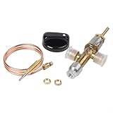 Entgoinggo Gas-Terrassenheizungs-Steuerventil, mit Thermoelement-Sensor und Kippschalter, für Propangasheizungen, Grills und Öfen, Ersatzteil-Set