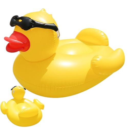 Gonfiabile Enorme | Grande Lettino Gonfiabile a Forma di Papera per Piscina - Sdraio Galleggiante, Giocattoli d'Acqua, Zattere e Anelli da Nuoto per Bambini e Adulti in Spiaggia, Giardino e Feste
