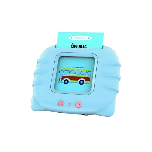 Cartões Educativos Para Crianças Tradutor de Palavras Português e Inglês - AZUL (BRINQUEDO EDUCATIVO