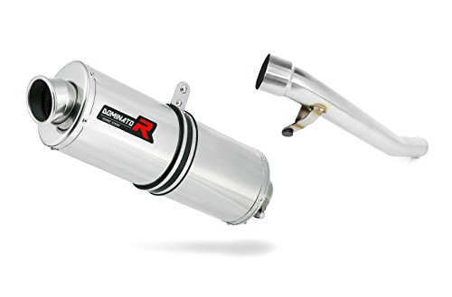 GSXF 750 Pot d'échappement OVAL Silencieux Dominator Exhaust Racing Slip-on 1998 1999 2000 2001 2002 2003 2004 2005 2006
