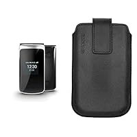 Emporia emporiaTOUCHsmart 2, schwarz, Großtastenklapphandy & Nappa Slide Pocket V188 emporia Touchsmart-Schwarz