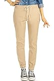 Be Styled Damen Chinos Stoffhosen, Weite, lockere Hosen mit Stretch h27a 38/M beige