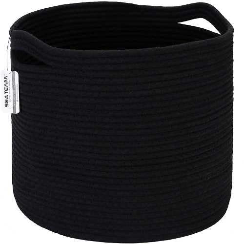 Sea Team Großer Wäschekorb, gewebter Aufbewahrungskorb mit Griffen...