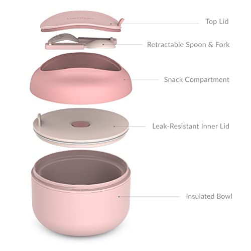 image for Bentgo Bowl - Insulated Leak-Resistant Bowl with Snack Compartment, Co