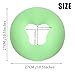 OULIGET Silicone Face Massage Pillow,SPA Beauty Face Relax Headrest,Salon Skin Care Soft Overlay Travel Head Support,Green