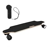 Aceshin Electric Skateboard Electric Longboard with Remote 8 Layers Maple E-Skateboard for Adult Cruiser Max 20 KM/H (Pitch-Black)