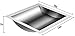 Drop-in Deal Tray, Cash Window Drop-in Deal Tray 304 Stainless Steel Cash Register Tray for Bank Hospital Gas Stations,14x10x2