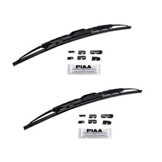 PIAA Set of 2 Super Silicone Windshield Wiper Blades 20" 500Mm Black 95050