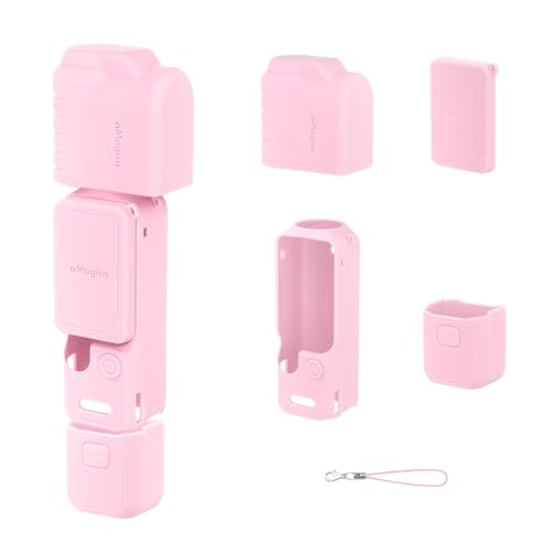 Twaxl DJI OSMO Pocket 4 ��p �J���t���V���R���P�[�X�i�y�ʁE�O���b�v���E�������ŕی�j (Pink)