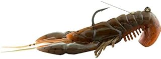 River2Sea Stand'N Yabby Rigged Soft Plastic Craw - Brown Orange, 4 inch