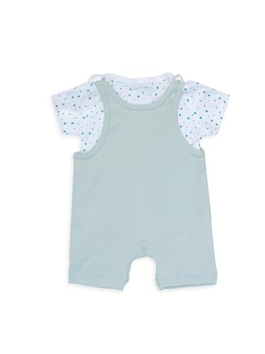 Image of Smart Baby Printed Pure Cotton Dungaree Set for Baby Boy & Baby Girl