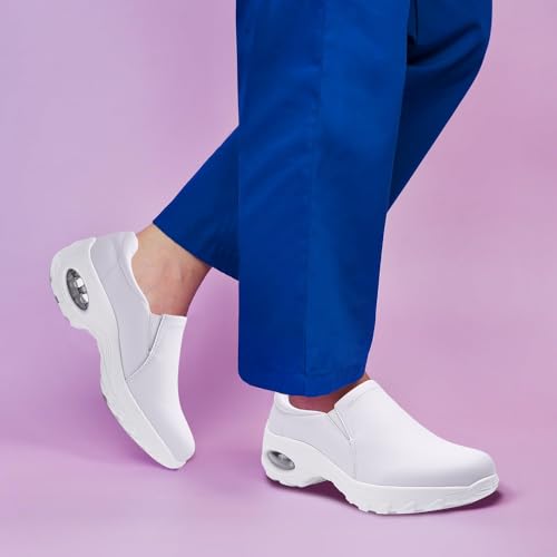 Image of Women's Nursing Shoes Slip On Lightweight Slip Resistant Comfort Non Slip Waterproof Food Service Work Shoes