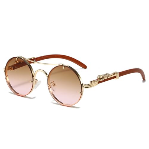 Lunettes de soleil double pont multicolores pour adopter le look vintage rétro idéal