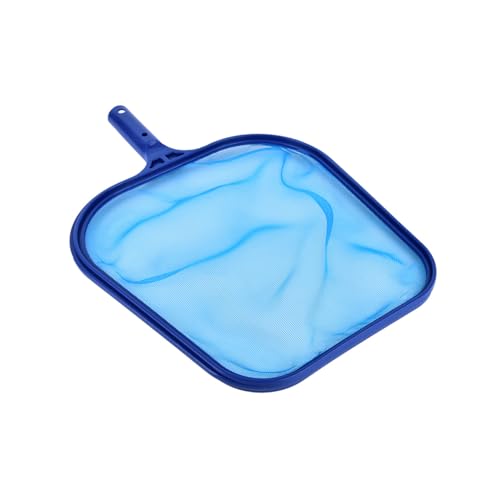 TOBBOMEY Épuisette De Piscine Carré en Nylon Léger pour Nettoyage, Filet Solide Bleu, Capture Feuilles Et Débris, Outil Polyvalent pour Étangs Et Spas, Nettoyage Aquarium Et Bassin