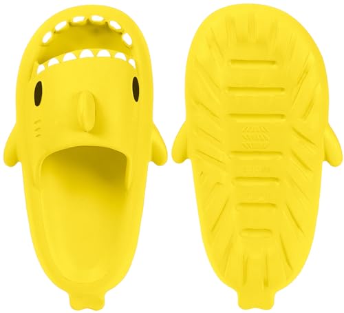 Image of KVbabby Kids Shark Slides Boys Girls Cloud Sandals | Cloud Sandals,Open Toe,Beach Pool Water Shoes,Slip-on,Lightweight,Non-Slip,Soft,Flexible,EVA Slippers