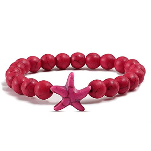 Bracelet en turquoise naturelle et perles premium | Bijou Reiki fait main pour homme et femme
