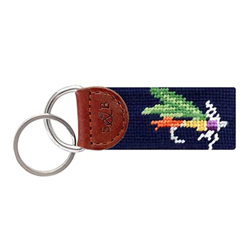 Fishing Fly Needlepoint Key Fob by Smathers & Branson
