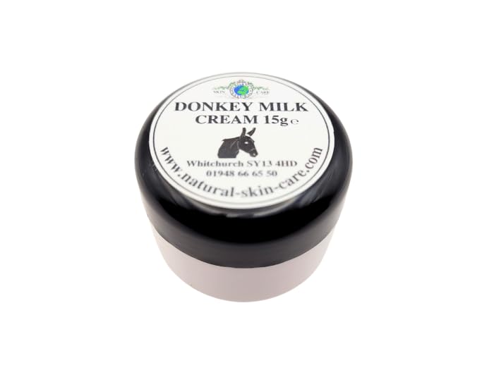 Donkey Milk Moisturising Cream Travel Size 15g Ideal for Dry Senstive Skin Eczema Psoriasis dermatitis and rosacea Gentle moisturiser By Elegance Natural Skin Care - Image 2