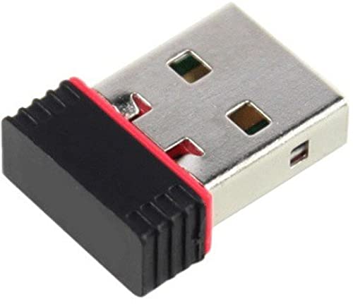 Mini 2.4Ghz Wireless WiFi Dongle 150Mbps 802.11n USB Adapter (Red, Black)