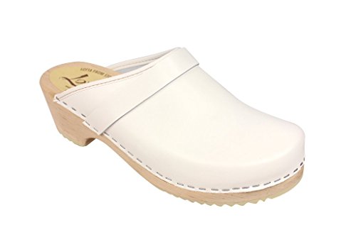 Lotta From Stockholm Sabot Suedois en Cuir Blanc femme-38 Cover