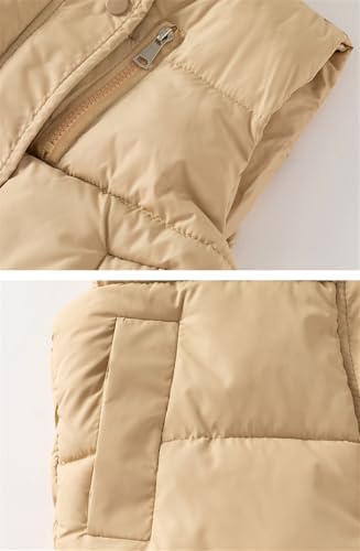 Kids Boys Girls Puffer Vest Lightweight Winter Warm Sleeveless Jackets Zip Up Stand Collar Gilet4