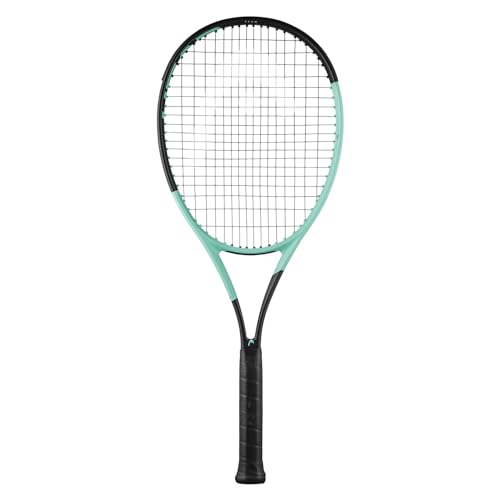HEAD Boom Team 2024 Tennis Racquet - 4 3/8 - Strung Mid Tension with Velocity 16 Gauge