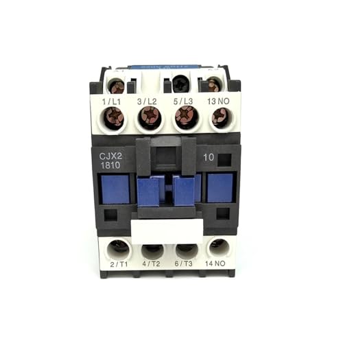 Contacteur monophasé CJX2-18 18A 220V avec coupure sécurisée et contact auxiliaire 1NC