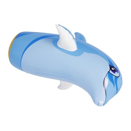 Dauphin gonflable en PVC bleu POPETPOP pour jeux de piscine extérieurs