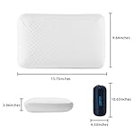 Camping Pillow Lightweight, Easy to Carry, Memory Foam Travel Pillow, Backpacking Pillows, Portable Pillows with Travel Storage Bag, Removable Pillow Cover (White) - Image 5