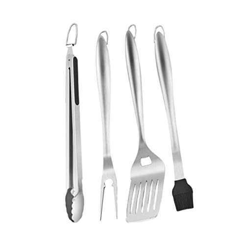 Set de utensilios para parrilla en acero inoxidable Levemolo miniatura 7