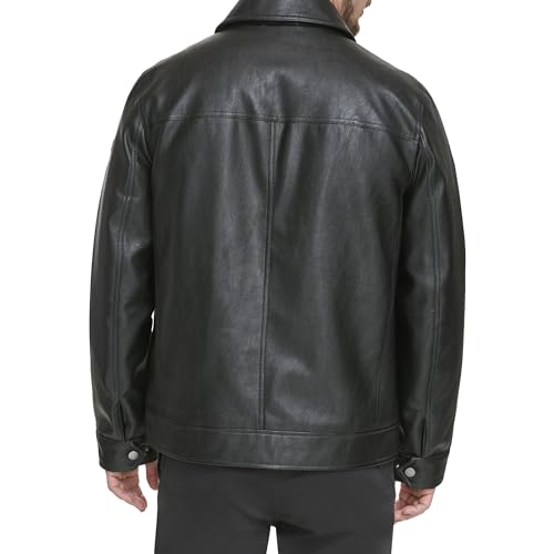 DOCKERS Men's James Faux Leather Jacket3