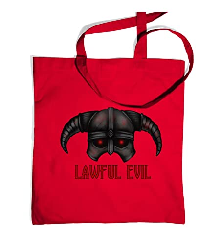Something Geeky PP Lawful Evil Tote Bag (One Size Tote Bag/Classic Red)