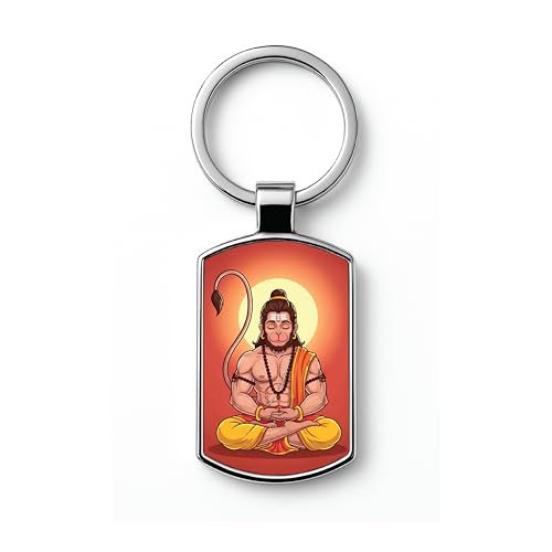 Image of Stylish Metal Keychains with Permanent Glossy Print - Inspirational Quotes & Spiritual Designs - Perfect Key chains for loved ones, Personal Use, Gifts & Return Gifts