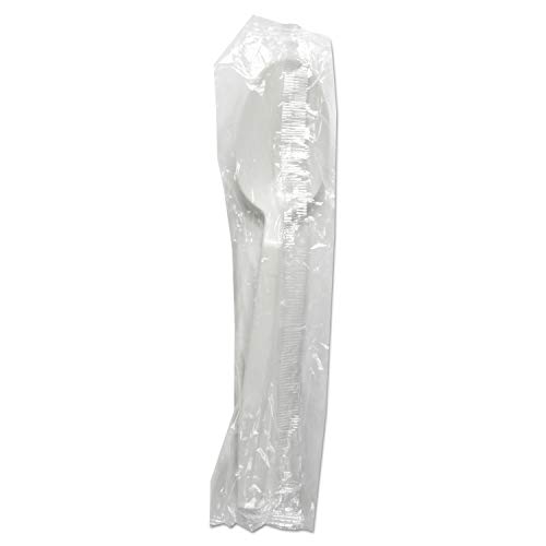 Boardwalk TSHWPPWIW Heavyweight Wrapped Polypropylene Cutlery Teaspoon White 1000Carton