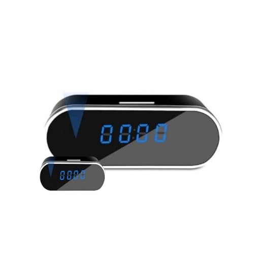 Mini Câmera Relógio Escondida Grava 24h Discreta Portátil Despertador Espião Wifi 110 Graus