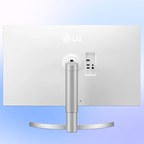 Image of LG 32 inch Ultrafine 4K UHD Monitor, IPS Panel, AMD FreeSync, HDR10, 95% DCI-P3, Flicker Free, Dual Controller, 1 x DisplayPort, 2 x HDMI, 3-Side Borderless, Tilt /Height Adjustment Stand, White
