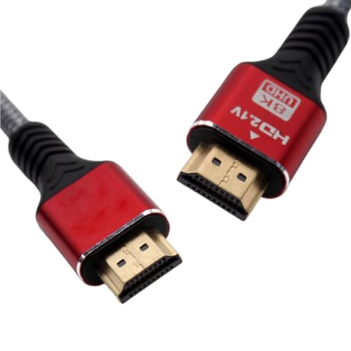 Cable HDMI 2.1 8K Ultra HD Admite 8K a 60Hz 4K a 120Hz Compatible para PS5 Xbox Series X S Xbox One X PS4 Pro Apple TV 4K NVIDIA Shield Fire TV Stick Año Samsung LG Sony TCL Hisense Monitores PC