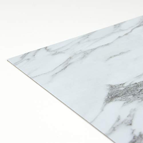 FloorPops FP3329 Opaline Peel Stick Bodenfliesen, Weiß und Cremefarben, 30,48 x 30,48 cm