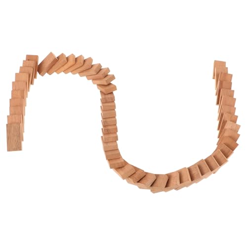 Jeux de société mini dominos en bois naturel Mikinona pour développer la réflexion des enfants
