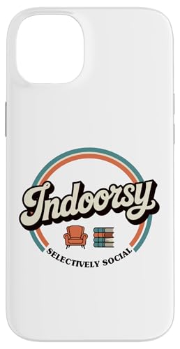 Indoorsy Selectively Social �r���e�[�W ���Љ�I �����I �X�}�z�P�[�X iPhone 14 Plus �p