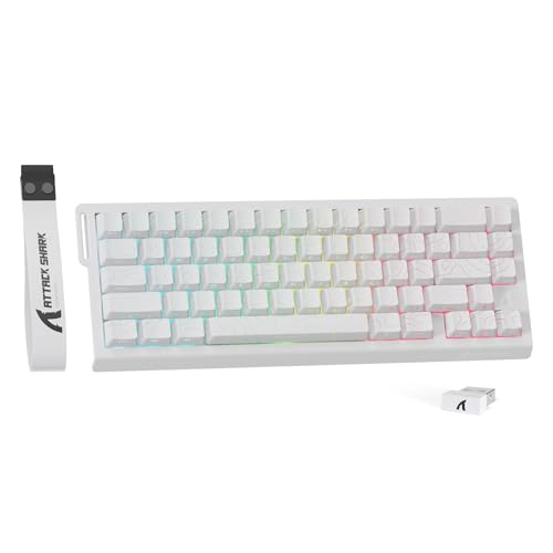 ATTACK SHARK X68PRO HE sbhgK[ L[{[h  3[hڑ 2.4G Bluetooth USB-CL 8KHZ Q[~OL[{[h sbhgK[ \ȃAN`G[V RT0.01mm RpN