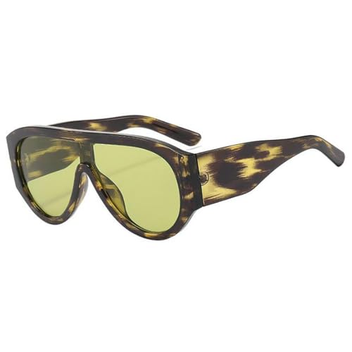 Vintage Oversized Pilot Sunglasses Women For Men Shades Big Frame Windproof Popular Punk Sun Glasses UV4002