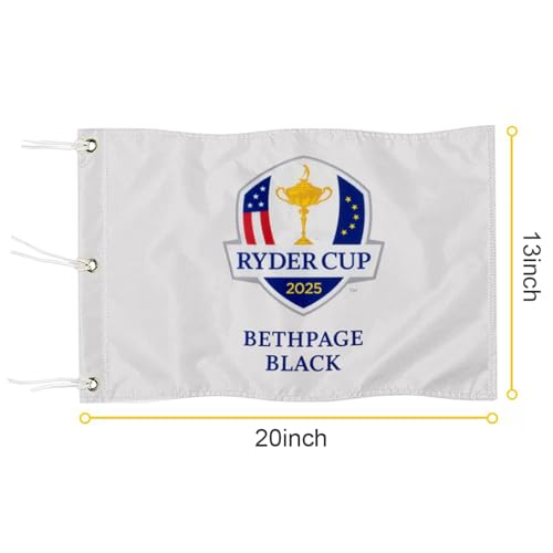 2BUT 2025 Bethpage Black Golf Pin Flag Practic Putting Green Golf Flag For Backyard Garden Double-Sewn 600D Nylon Miniature Pin Flag (20"x13" Grommet) by 2BUT - Used condition - Image 2