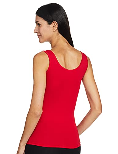 Image of Longies Women's Sleeveless Camisole (LWSLTPO2V001 Yellow & Red02 S)