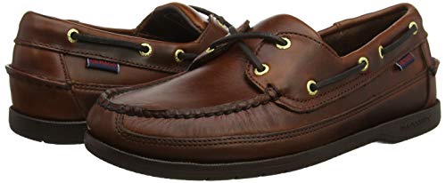 Sebago Schooner Fgl Waxed, Men’s Boat Shoes, Brown (Brown-Gum 925), 10 UK (44.5 EU)