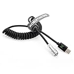 KOERTACOO-BMPCC-4K6K-Trigger-Coiled-Power-Cable-for-Blackmagic-Pocket-Cinema-Camera-4K6kUSB-C-Type-C-PD-Male-Connector-to-Weipu-SF61BS2-2-pin-Self-Locking-Connector-with-Power-Indicator